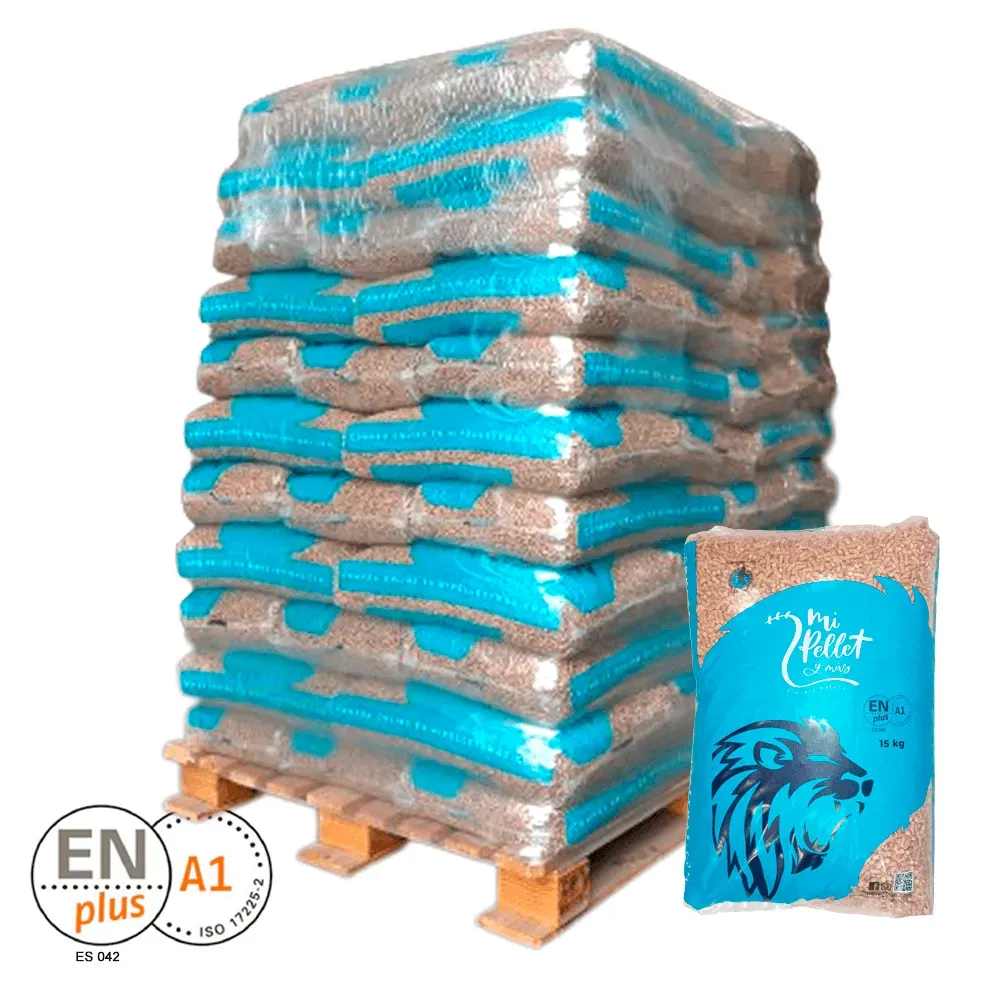 Mi Pellet y Más Pellet ENplus A1 – palet de 77 sacos de 15 kg (1.155 kg)